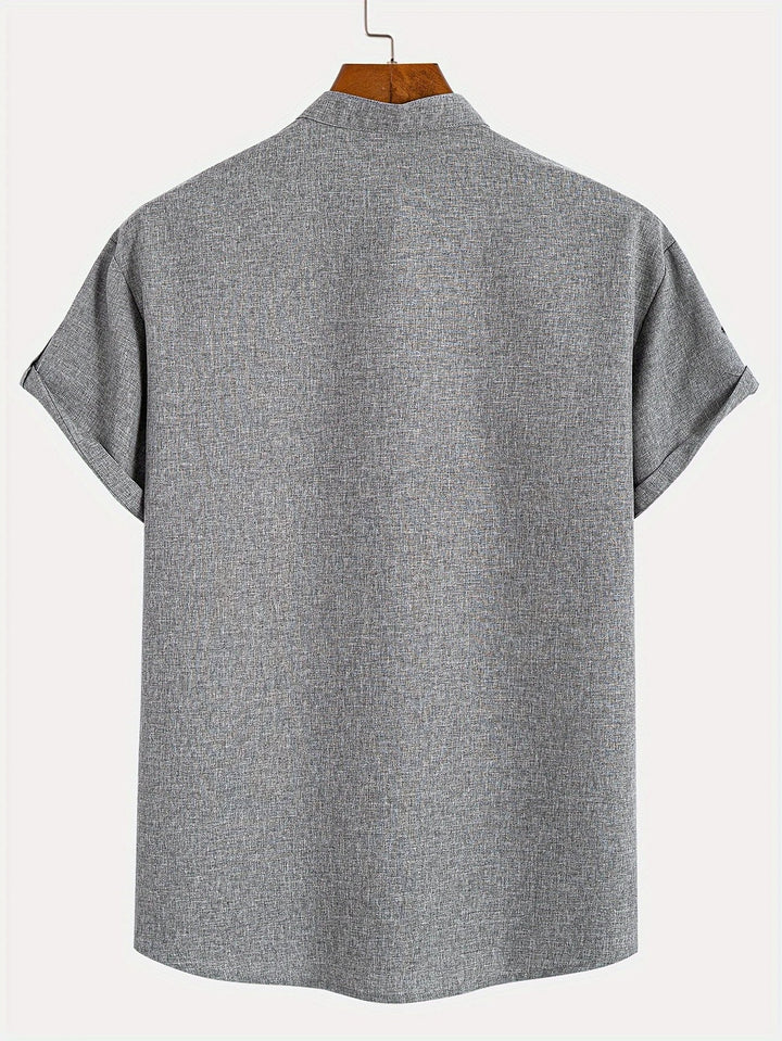 Hayes | Chemise élégante à manches courtes et col haut