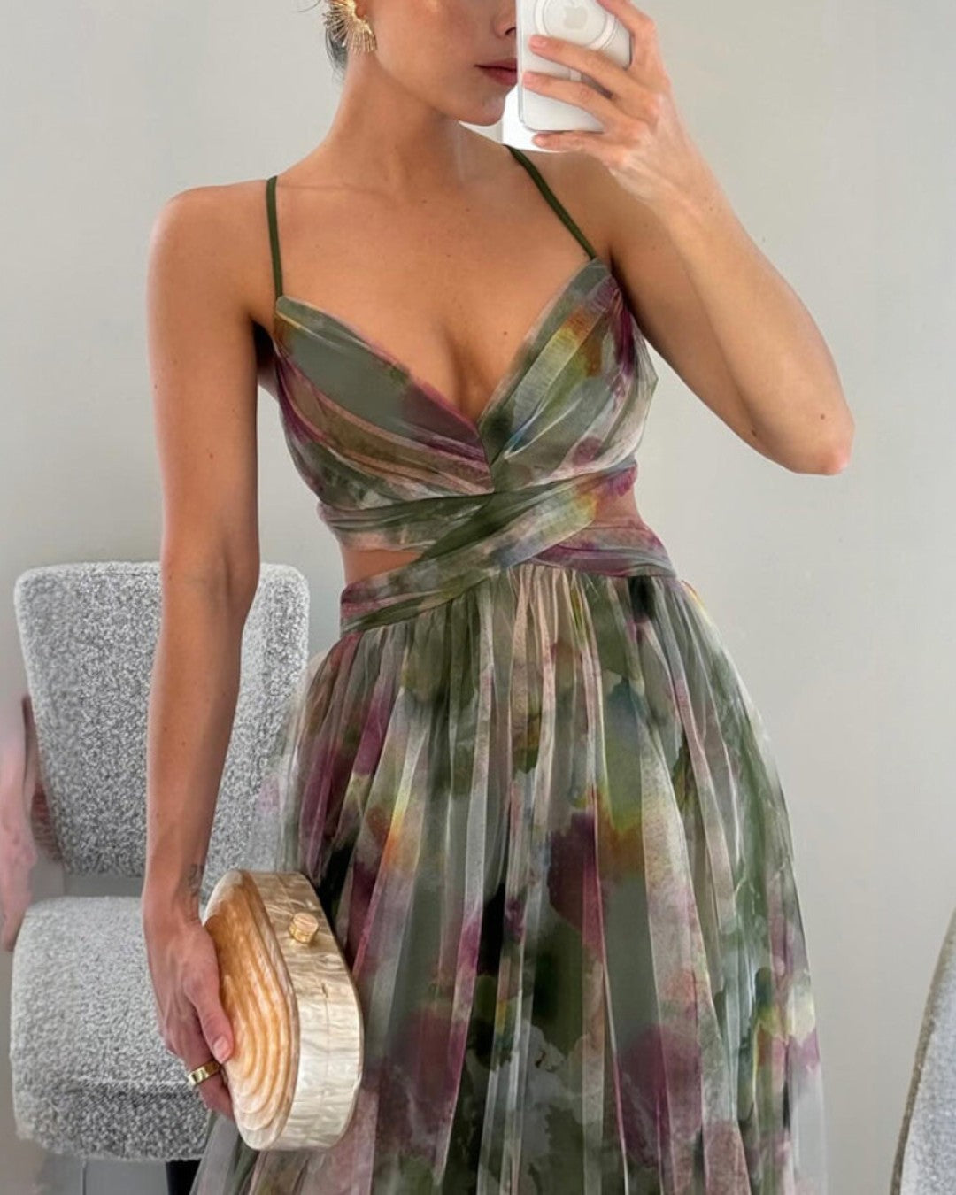Orelavine | Maxi Robe Fleurie Enchanteresse au Style Élégant