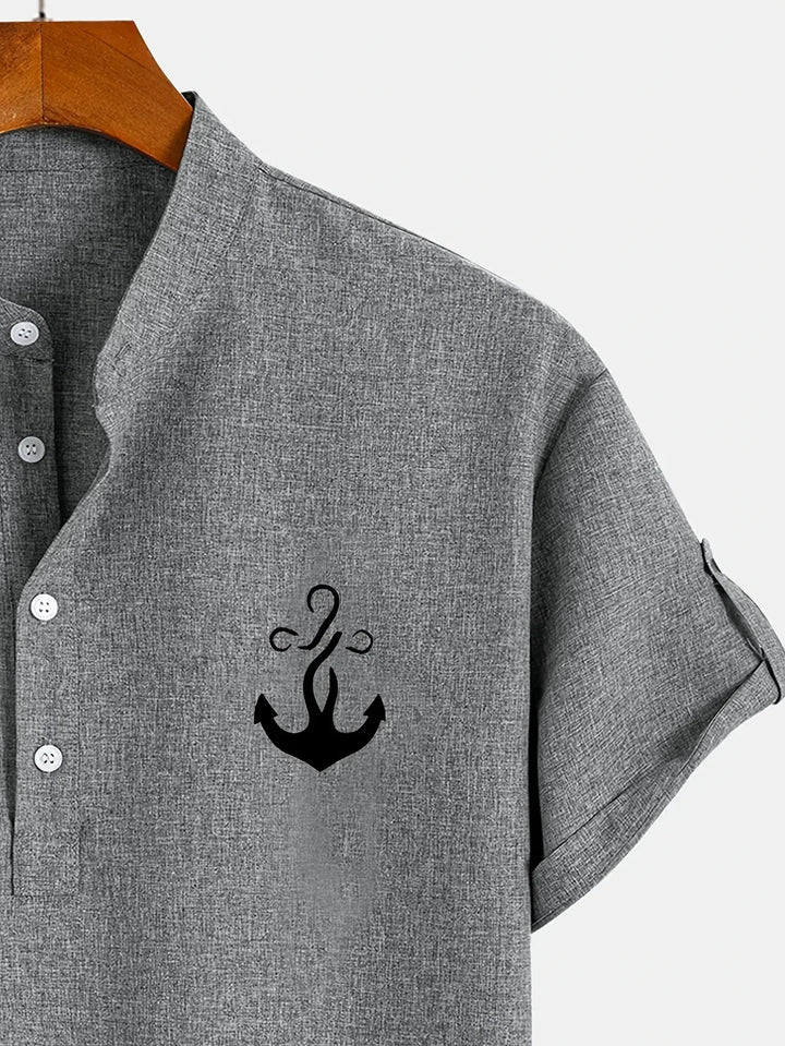 Hayes | Chemise élégante à manches courtes et col haut
