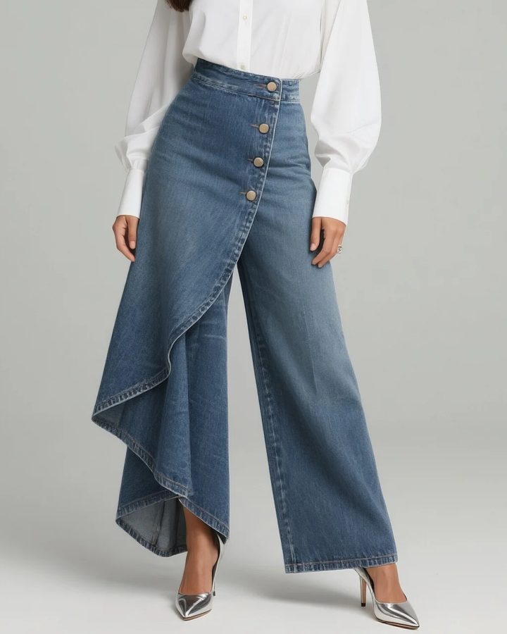 Quenira | Pantalon Confortable au Charme Denim