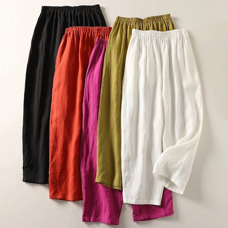 Jorella | Pantalon fluide en coton et lin