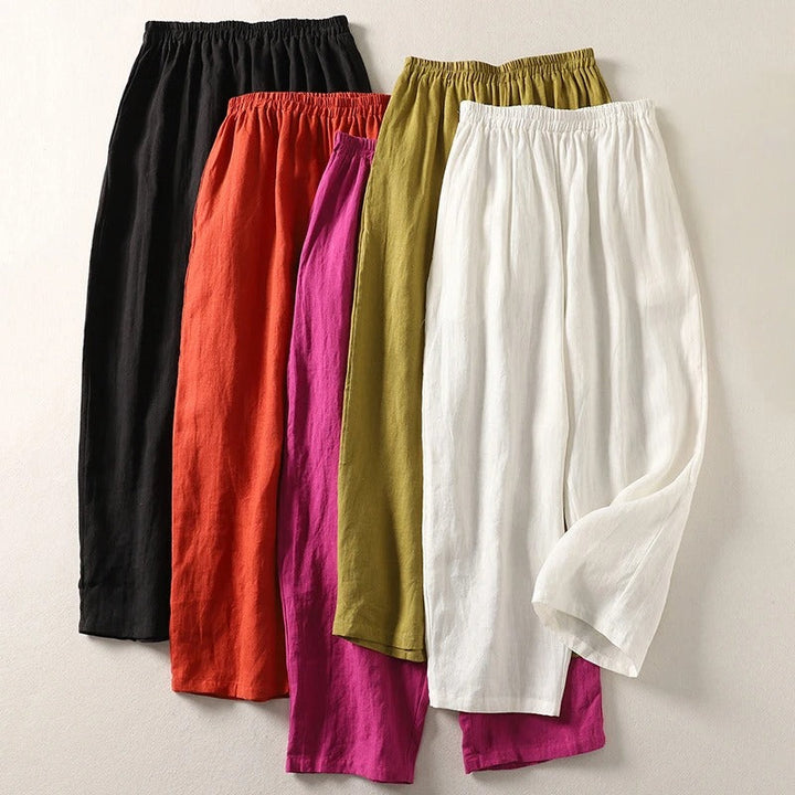 Jorella | Pantalon fluide en coton et lin