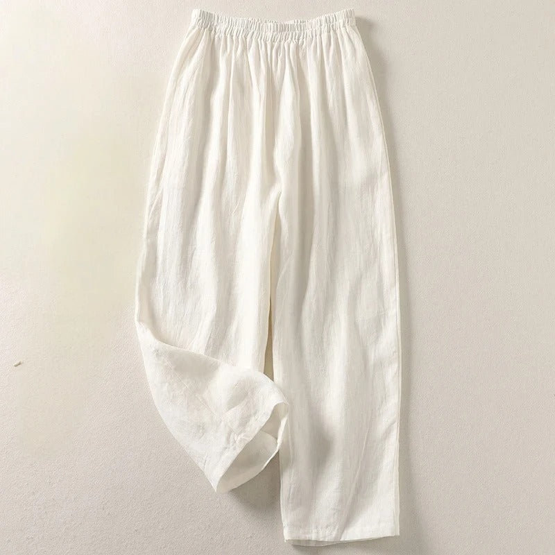 Jorella | Pantalon fluide en coton et lin