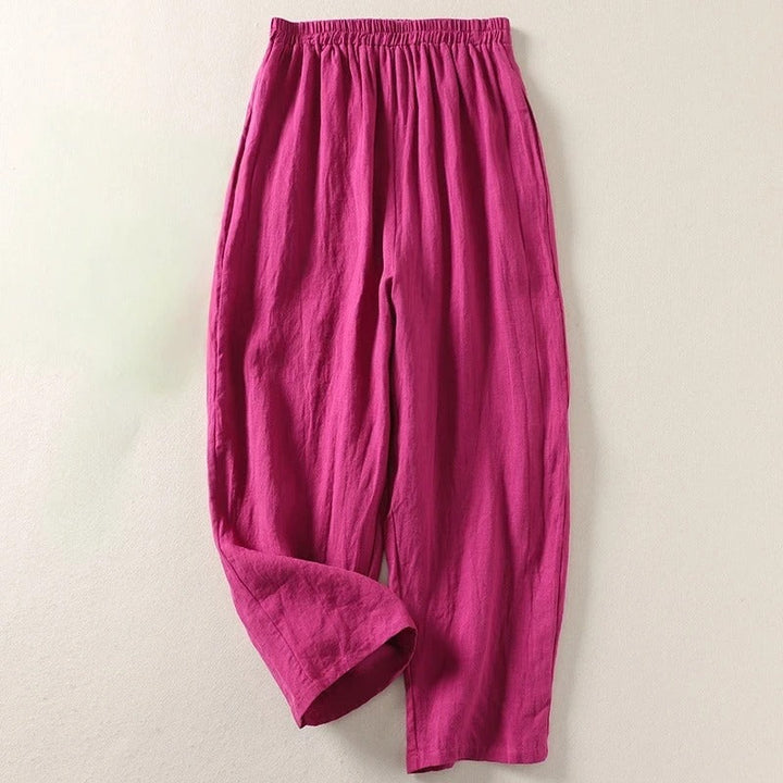 Jorella | Pantalon fluide en coton et lin