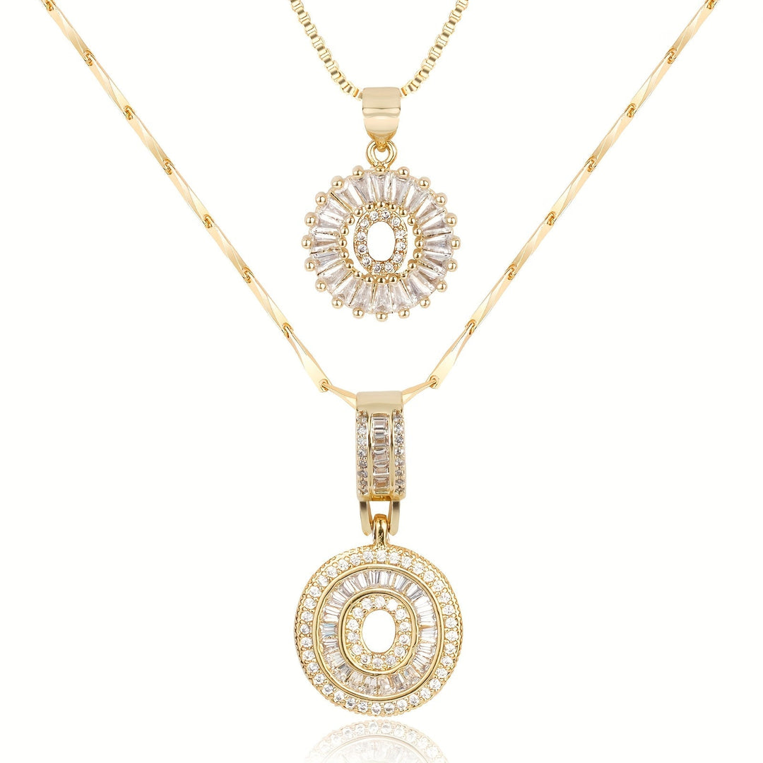Primrose | Colliers Initiales avec Diamants en Or 14k (2 pièces)
