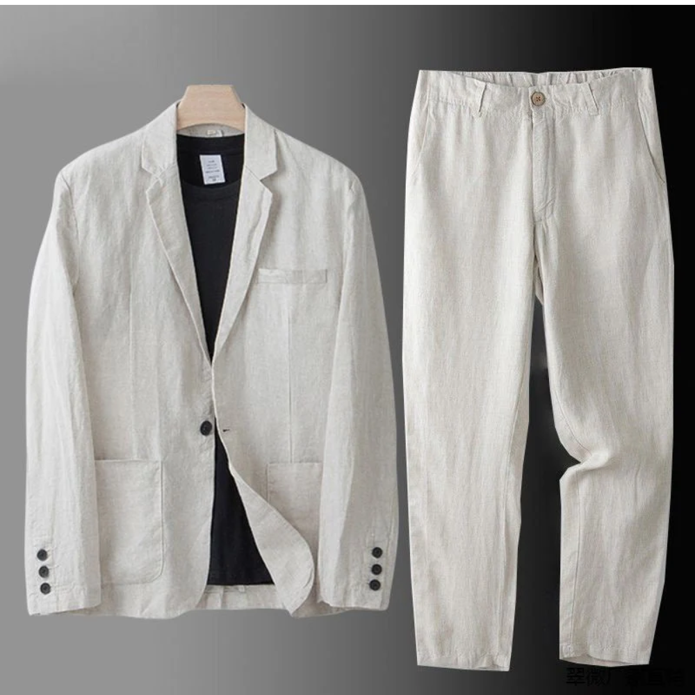 Montiero | Ensemble en lin confortable et respirant pour homme