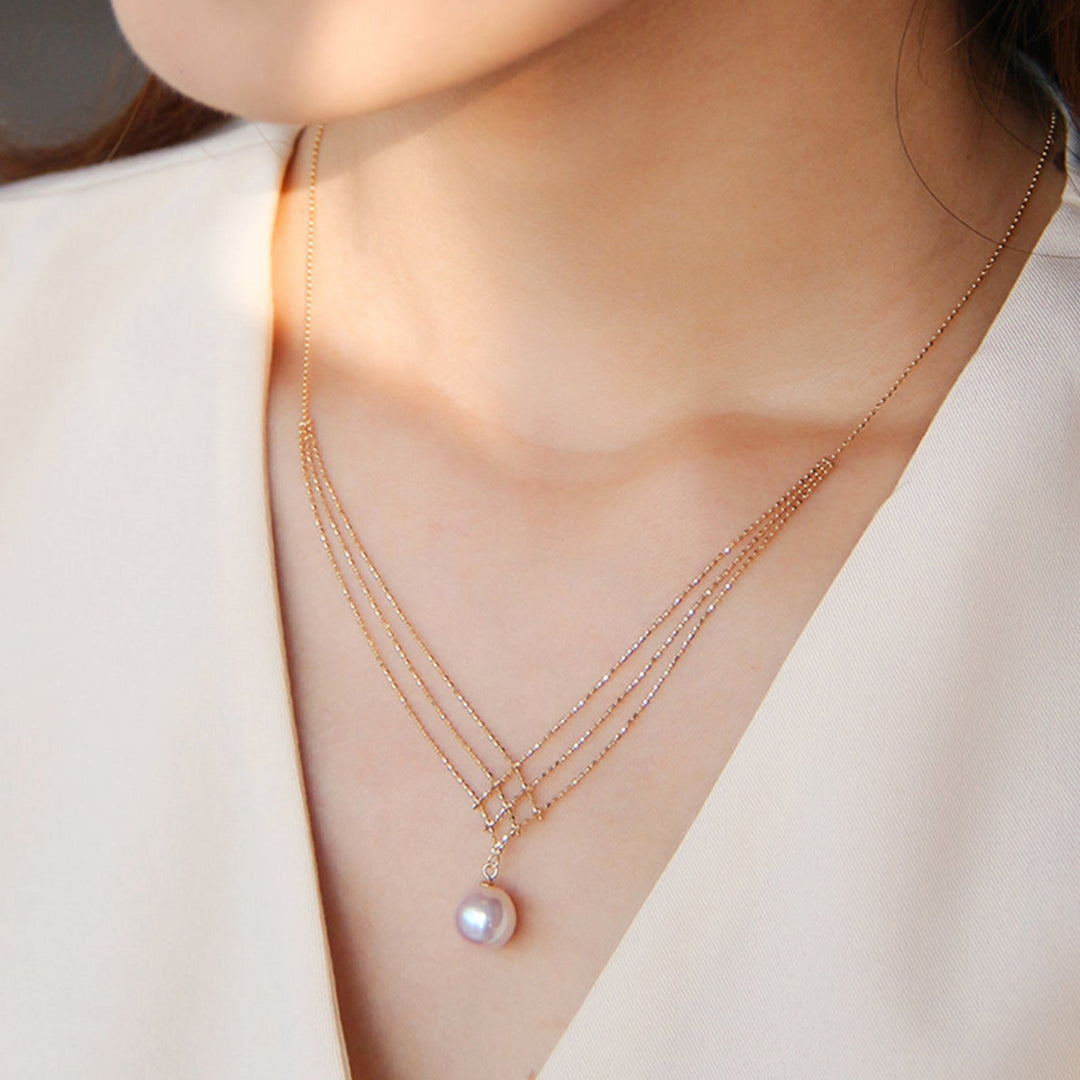 Savinae | Collier Élégant de Perles Akoya Japonaises en Or 14k