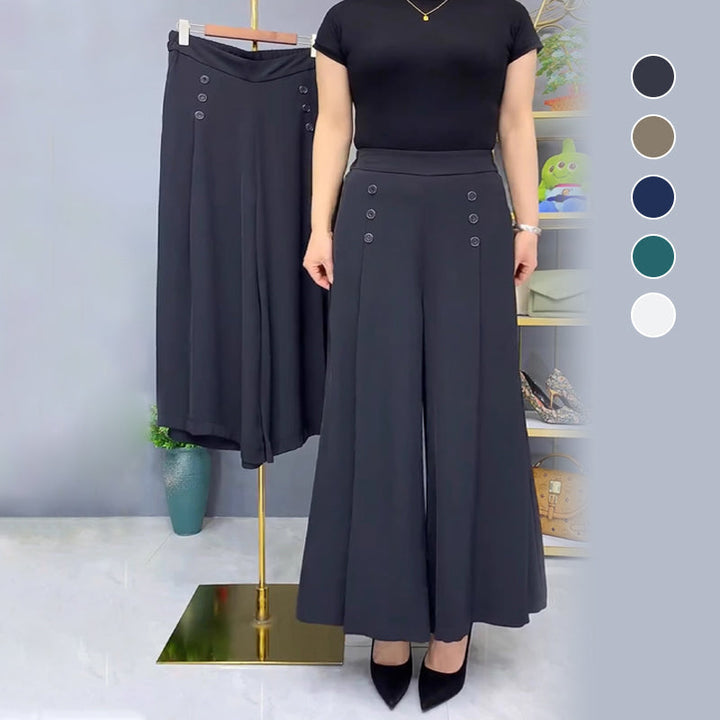 Nell | Pantalons plissés élégants avec jambes larges