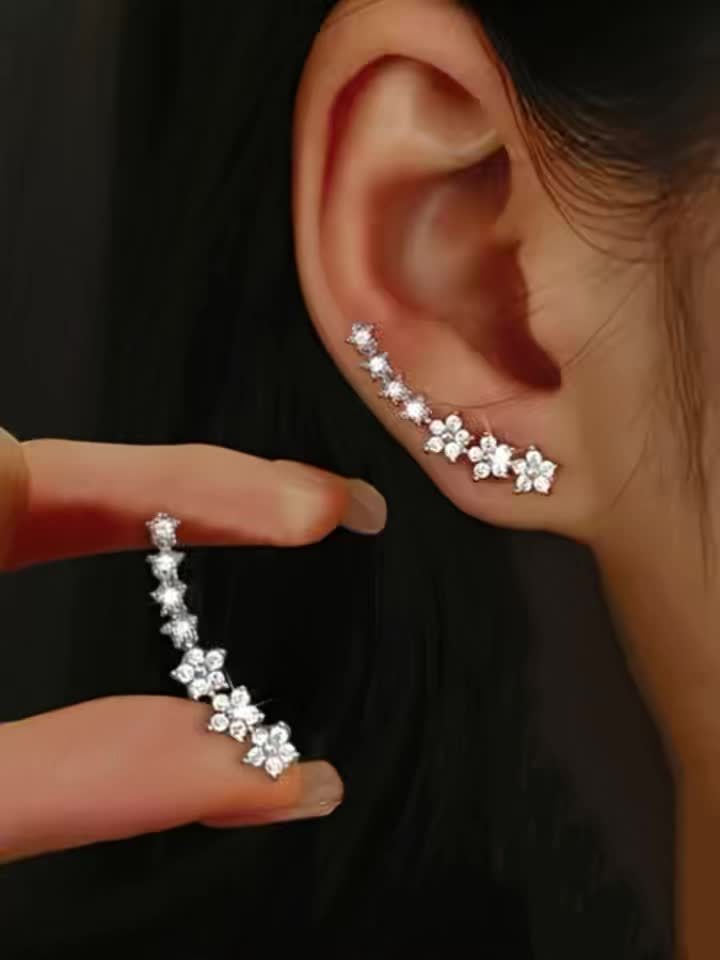 Soreya | Boucles d'Oreilles Florales Élégantes au Style Intemporel