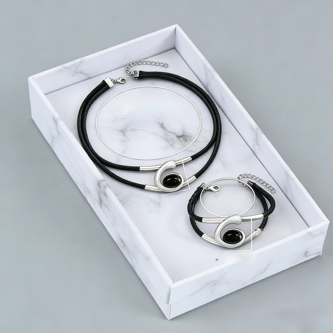 Suri  | Ensemble de collier et bracelet style vintage boho