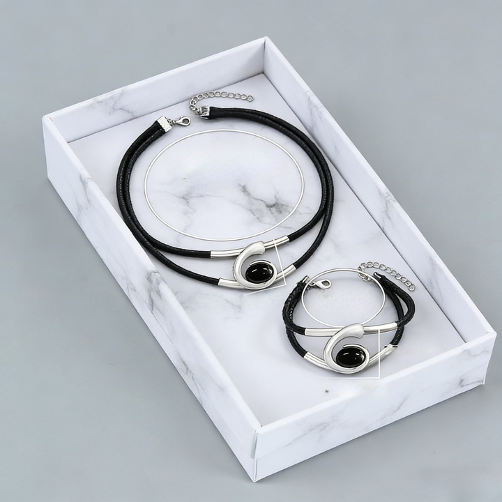 Suri  | Ensemble de collier et bracelet style vintage boho