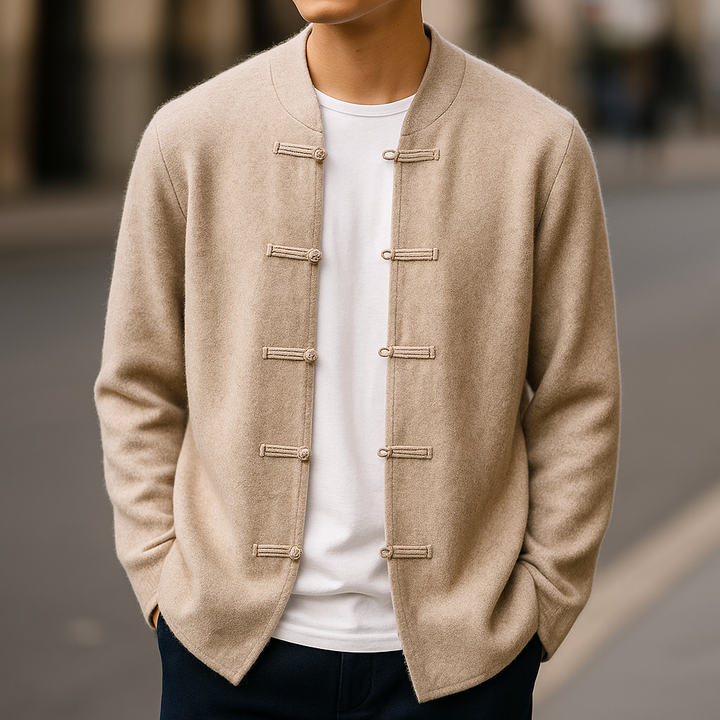 Torvian | Cardigan masculin en cachemire au design classique