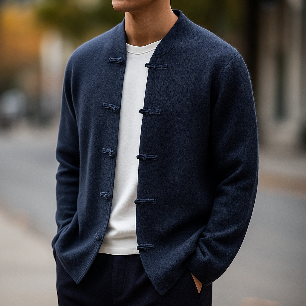 Torvian | Cardigan masculin en cachemire au design classique