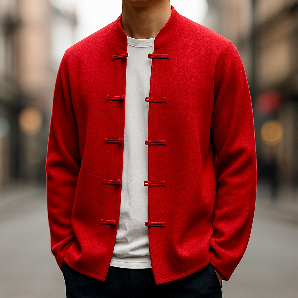 Torvian | Cardigan masculin en cachemire au design classique