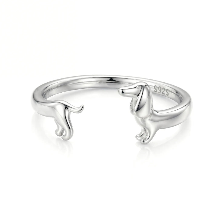Perrira | Bague Minimaliste de Chien Teckel