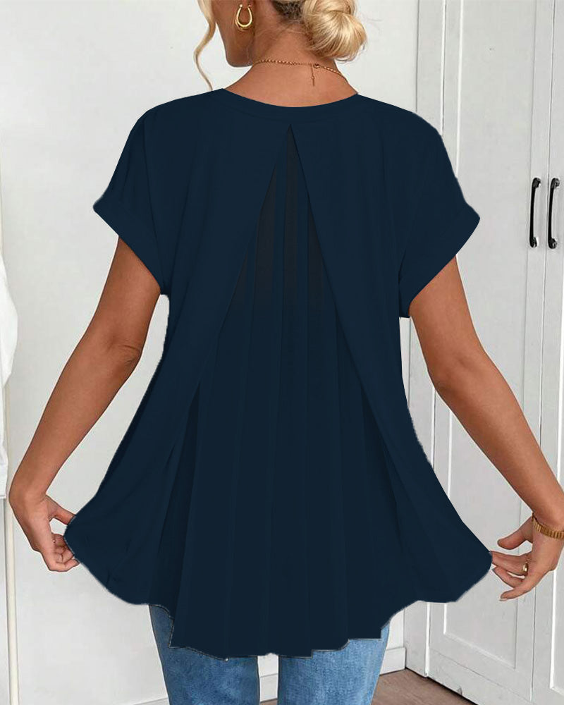 Ciela | Blouse légère plissée à tombé fluide pour femme