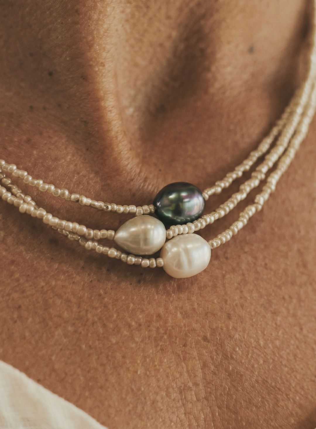 Quinira | Ensemble de Colliers d'Harmonie Perle