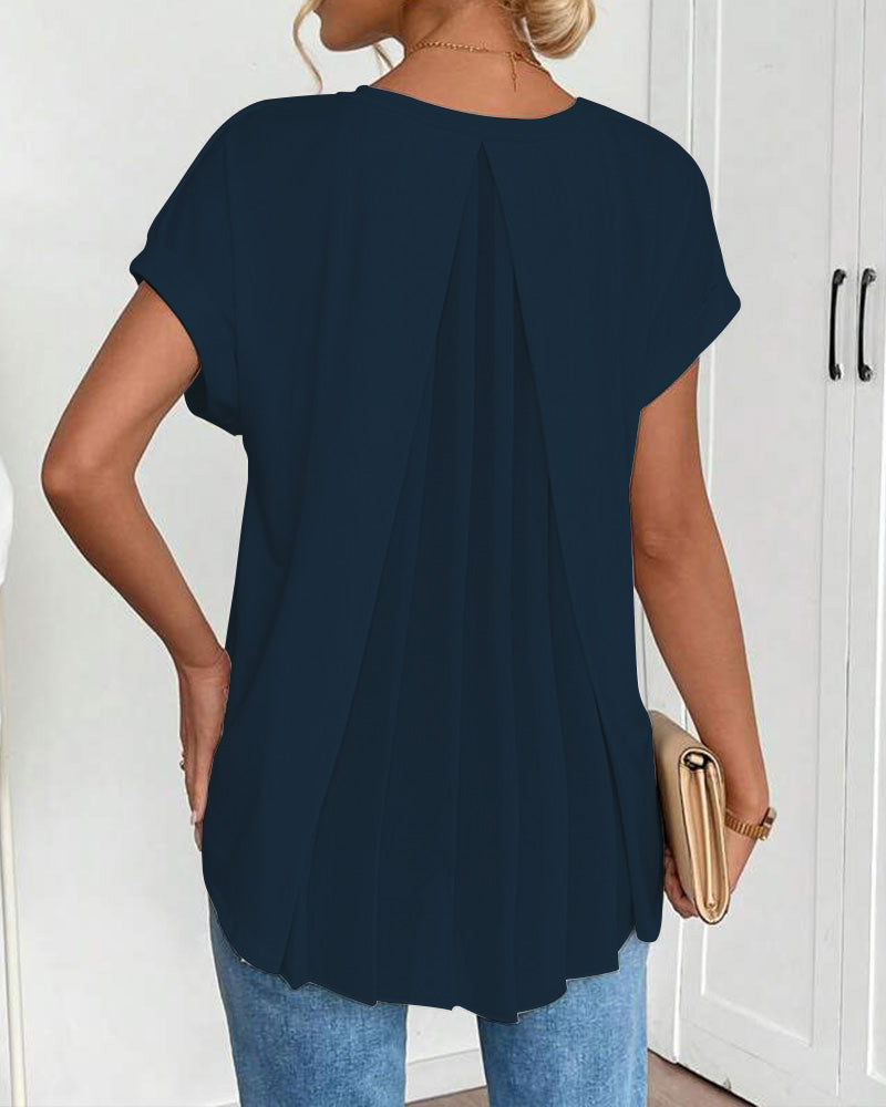 Ciela | Blouse légère plissée à tombé fluide pour femme