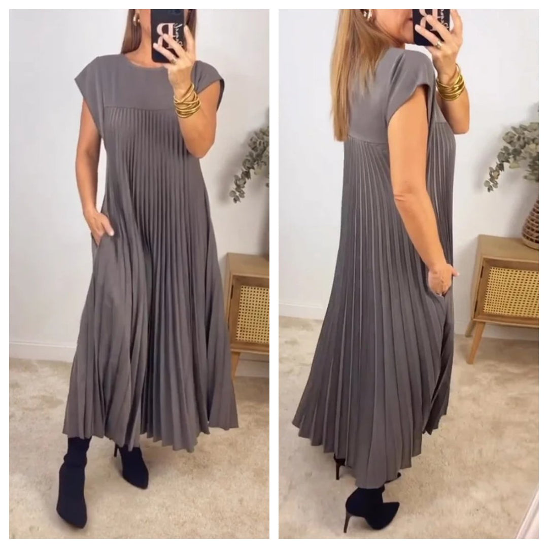 Elara | Robe Élégante à Coupe Fluide avec Tombe Souple et Style Moderne