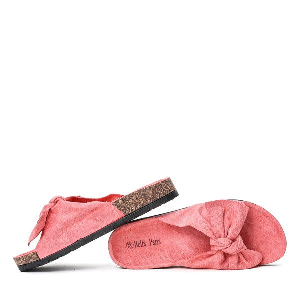 Isla | Sandales Roses pour Femme avec Nœud et Style Estival