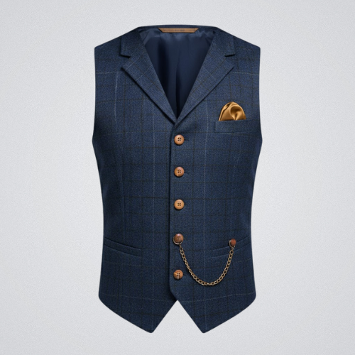 Talvex | Gilet élégant en tissu pour homme style classique
