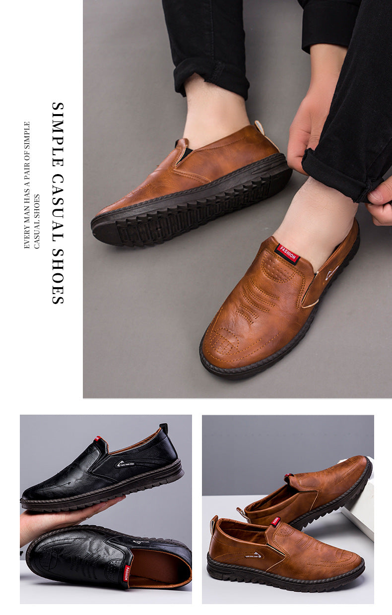 Pravino | Chaussures en cuir confortables avec semelle antidérapante