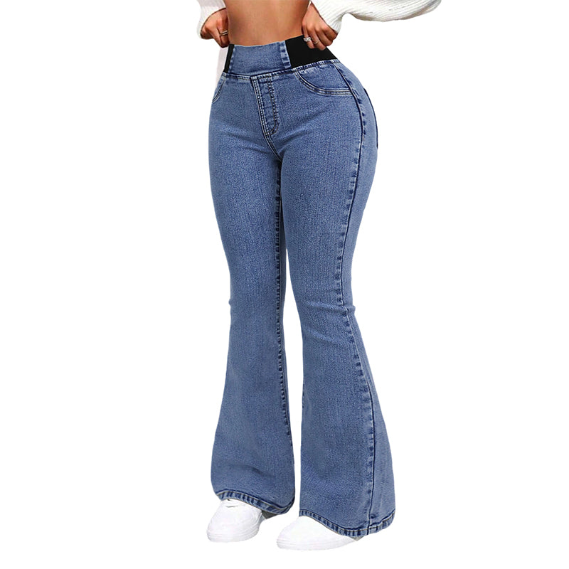 Yara | Jean femme taille haute avec jambes élastiques