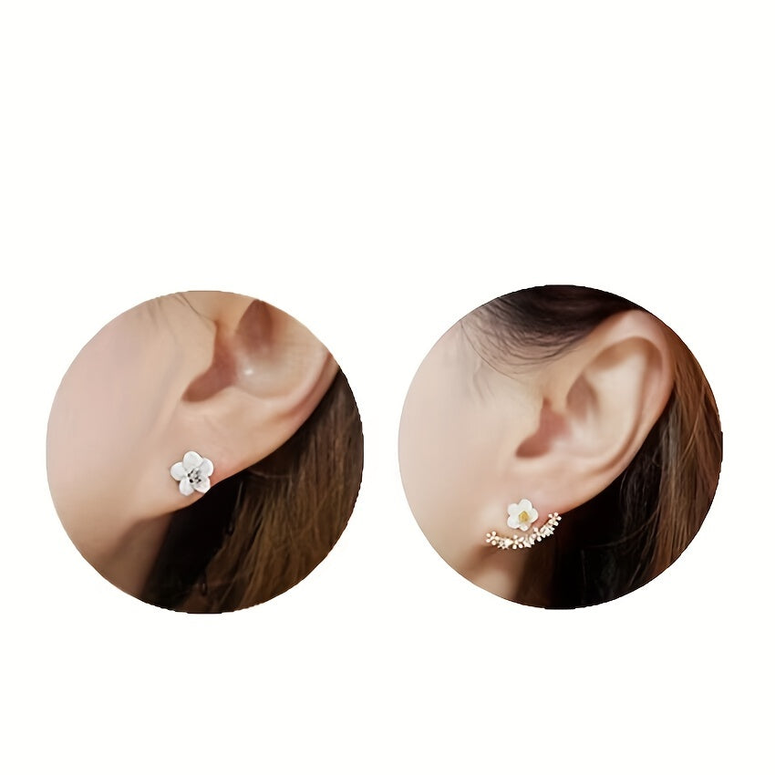 Faye | Boucles d'Oreilles Élégantes en Fleurs au Style Coréen