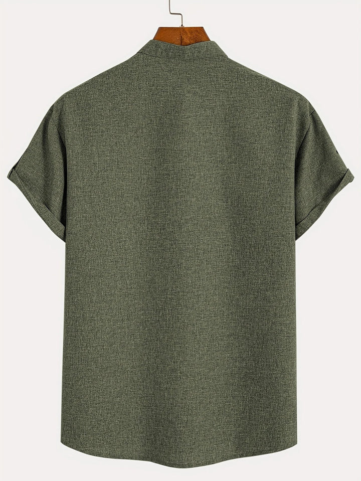 Hayes | Chemise élégante à manches courtes et col haut