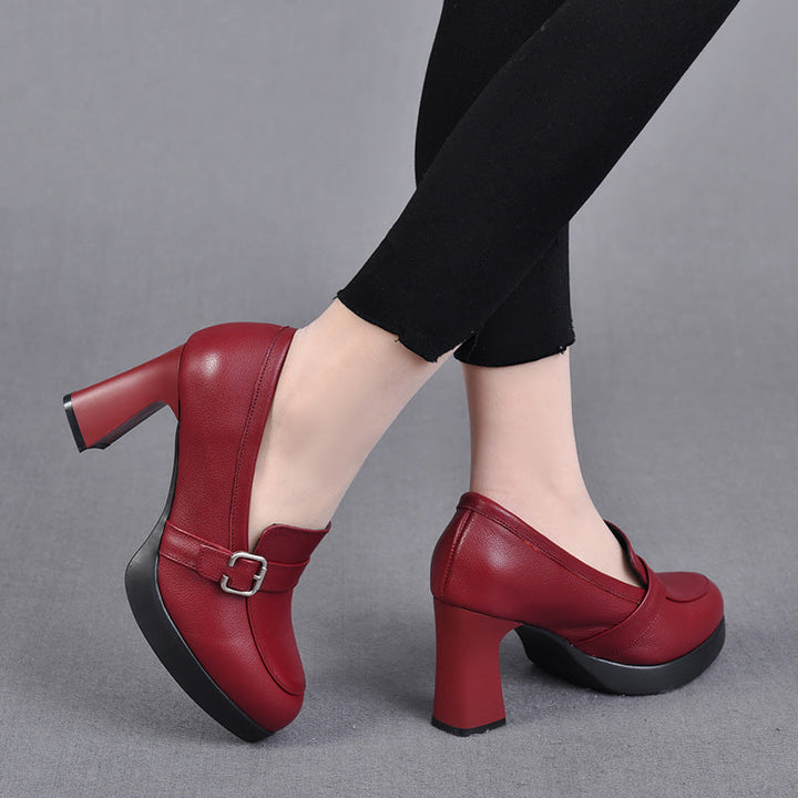 Odette | Chaussures en cuir polyvalentes avec talons