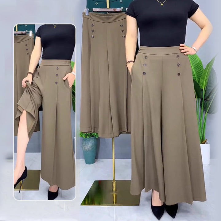 Nell | Pantalons plissés élégants avec jambes larges