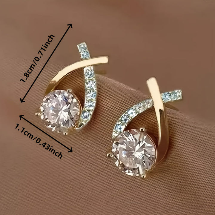 Xara | Boucles d'Oreilles Élégantes en Forme de Croix pour Usage Quotidien