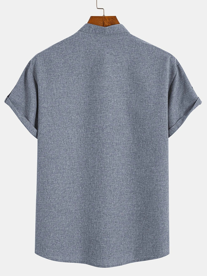 Hayes | Chemise élégante à manches courtes et col haut