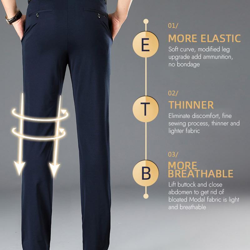 Quavero | Pantalon classique pour homme avec haute élasticité