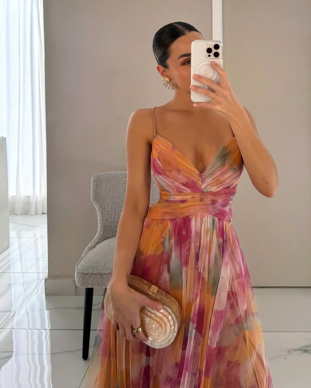 Orelavine | Maxi Robe Fleurie Enchanteresse au Style Élégant