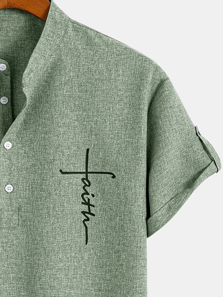 Hayes | Chemise élégante à manches courtes et col haut
