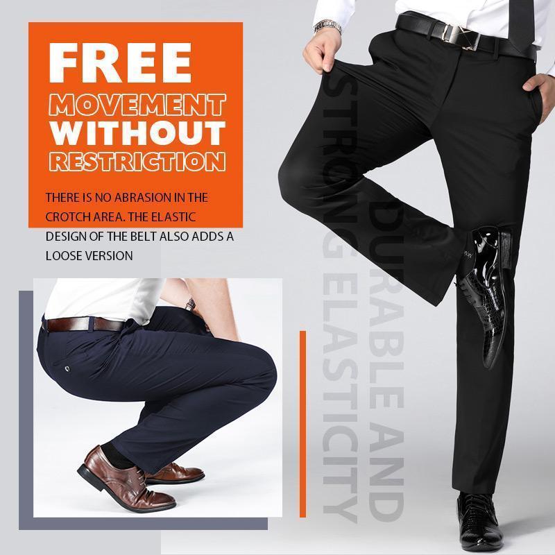 Quavero | Pantalon classique pour homme avec haute élasticité