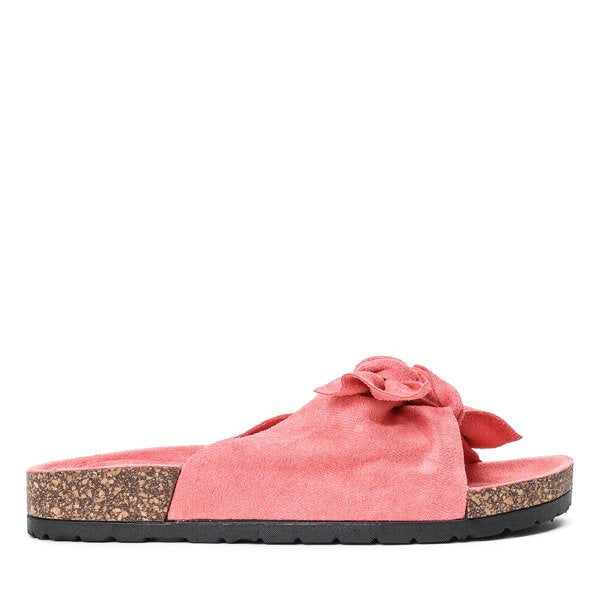 Isla | Sandales Roses pour Femme avec Nœud et Style Estival
