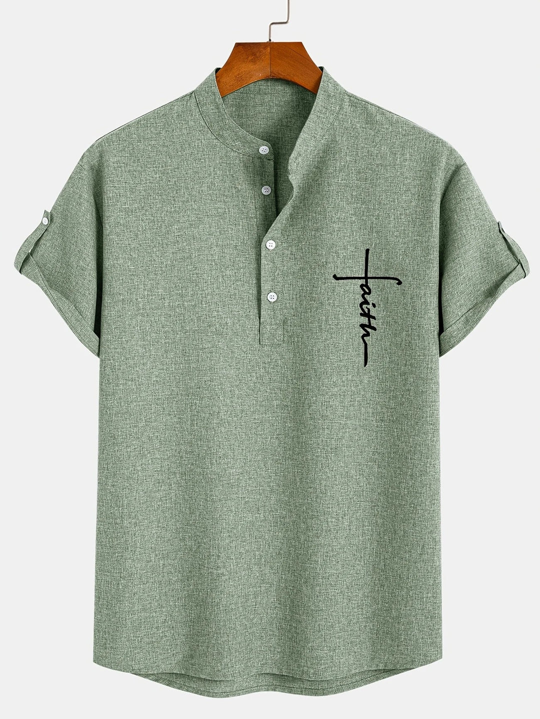 Hayes | Chemise élégante à manches courtes et col haut