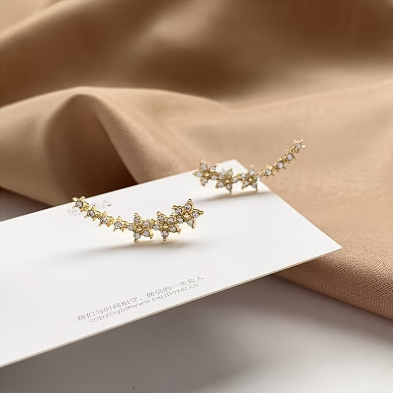 Soreya | Boucles d'Oreilles Florales Élégantes au Style Intemporel