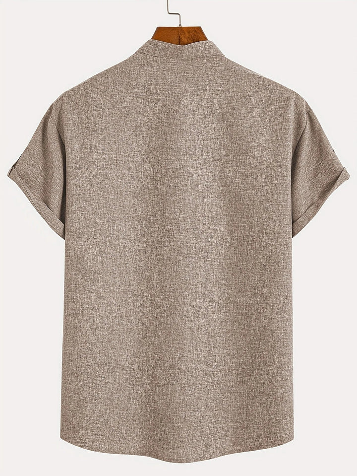 Hayes | Chemise élégante à manches courtes et col haut
