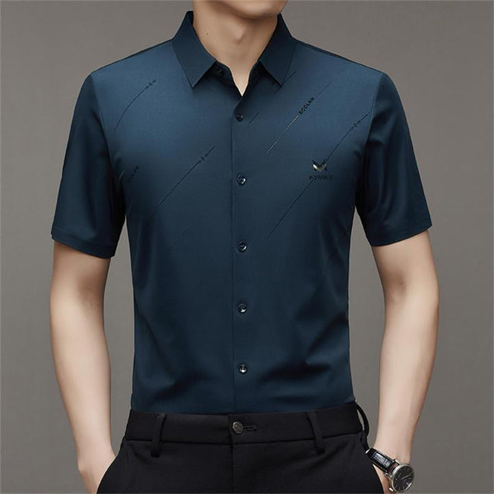 Blake | Chemise anti-rides en soie glacée pour hommes