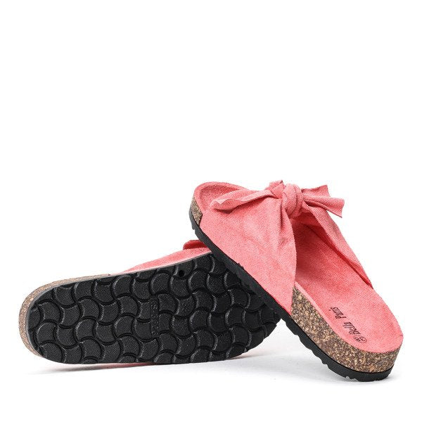 Isla | Sandales Roses pour Femme avec Nœud et Style Estival