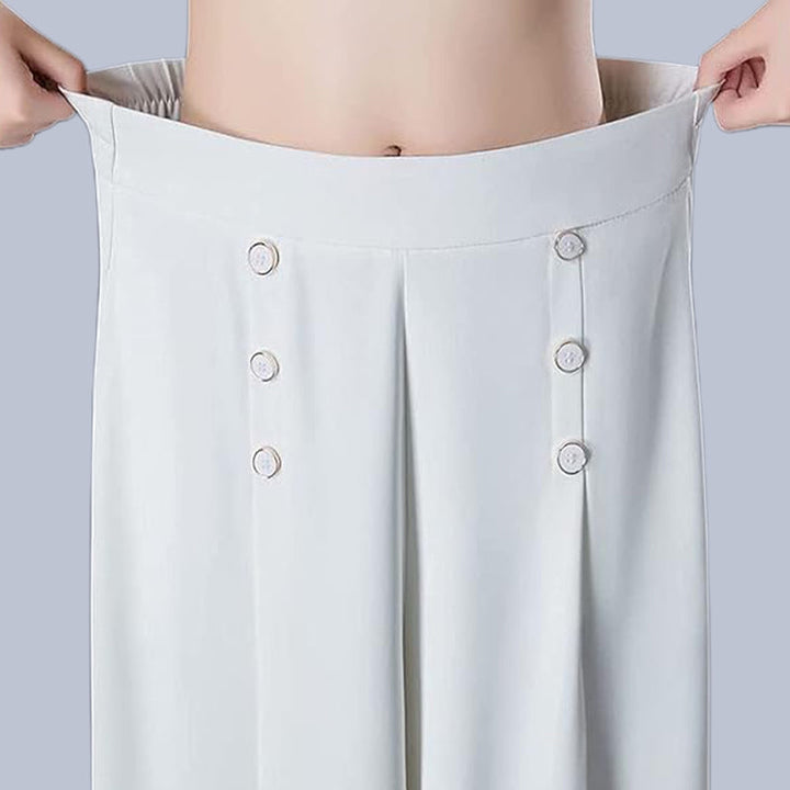 Nell | Pantalons plissés élégants avec jambes larges