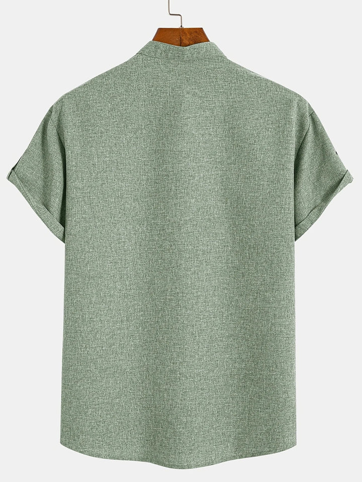 Hayes | Chemise élégante à manches courtes et col haut