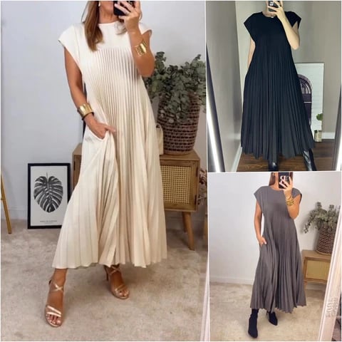 Elara | Robe Élégante à Coupe Fluide avec Tombe Souple et Style Moderne