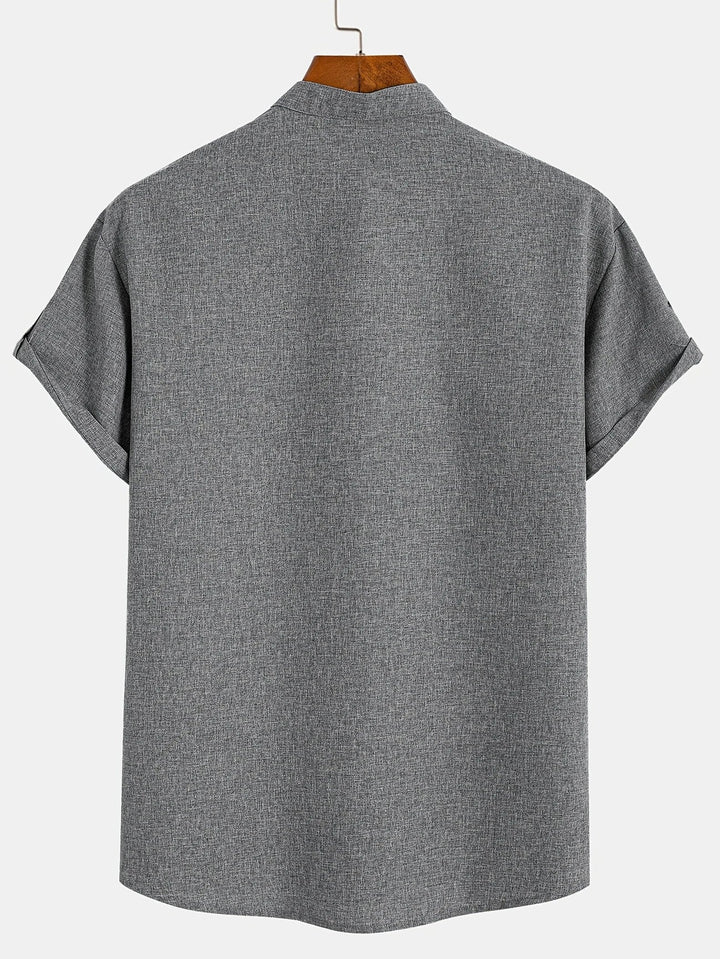 Hayes | Chemise élégante à manches courtes et col haut