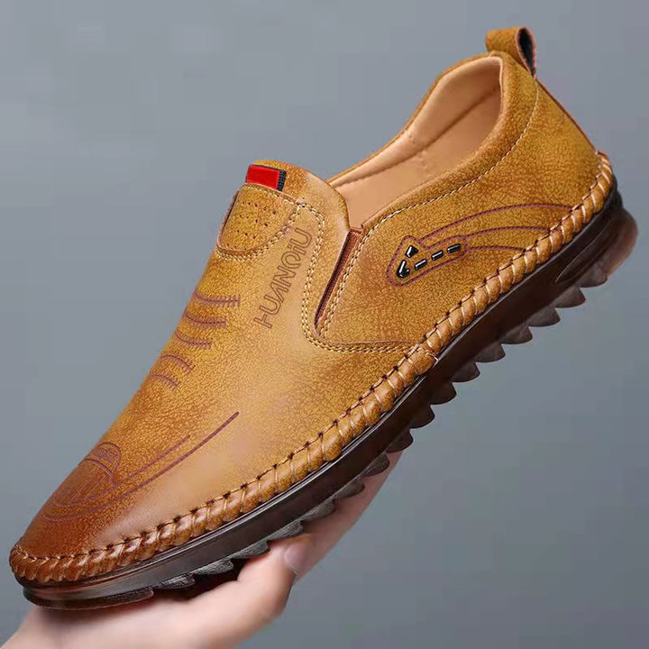 Pravino | Chaussures en cuir confortables avec semelle antidérapante