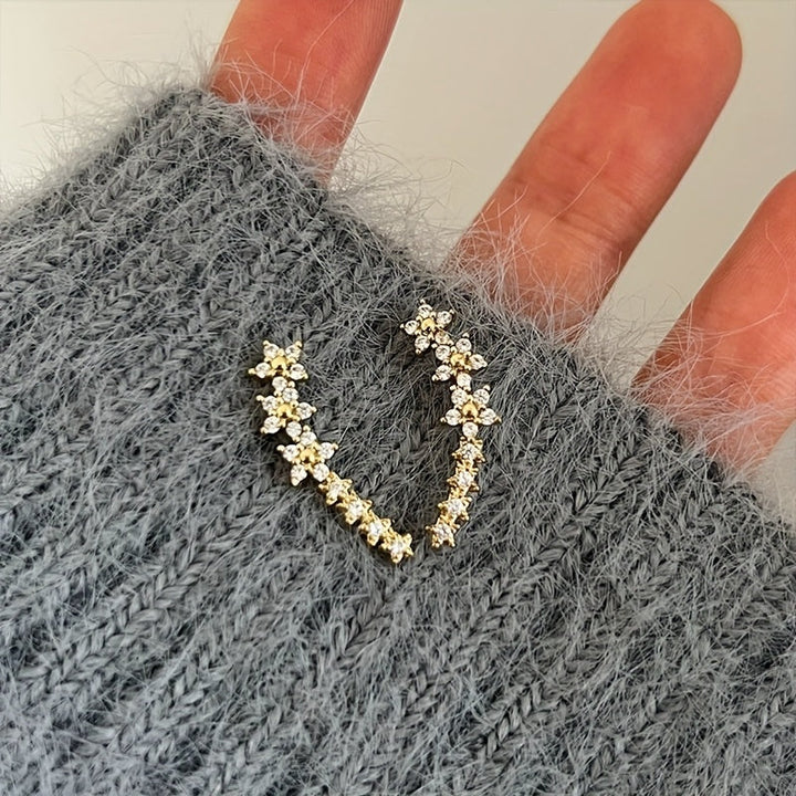 Soreya | Boucles d'Oreilles Florales Élégantes au Style Intemporel
