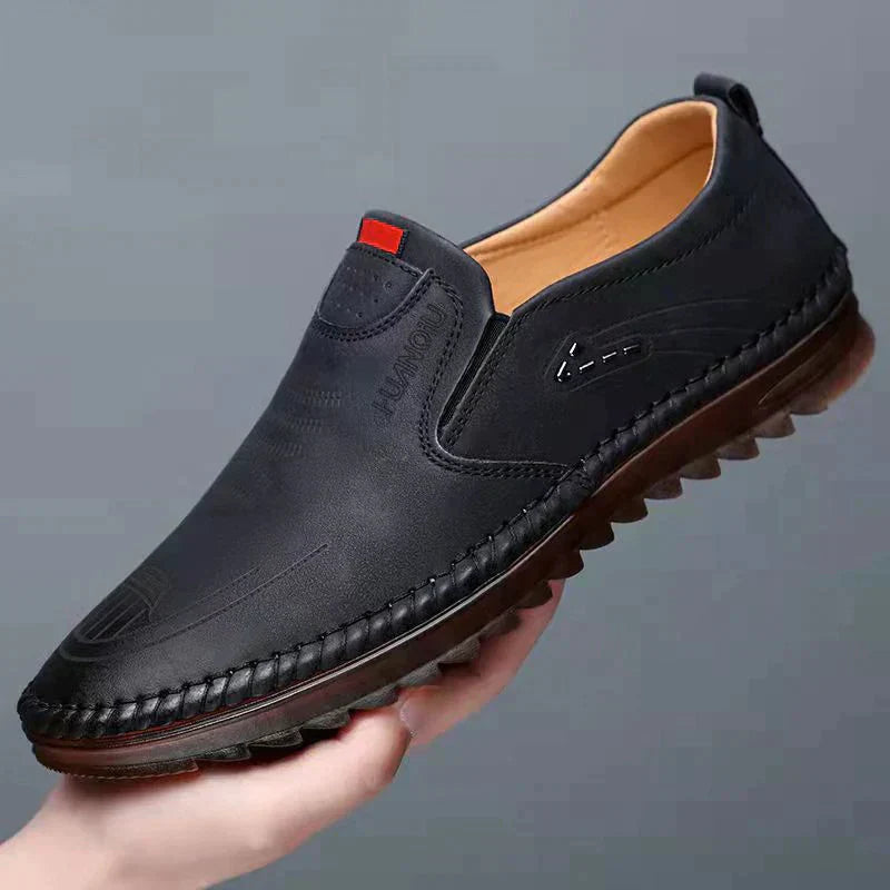 Pravino | Chaussures en cuir confortables avec semelle antidérapante